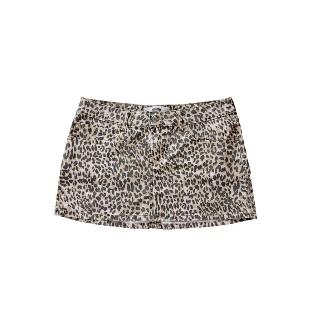 hollister cheetah print mini skirt - size 4 / 27